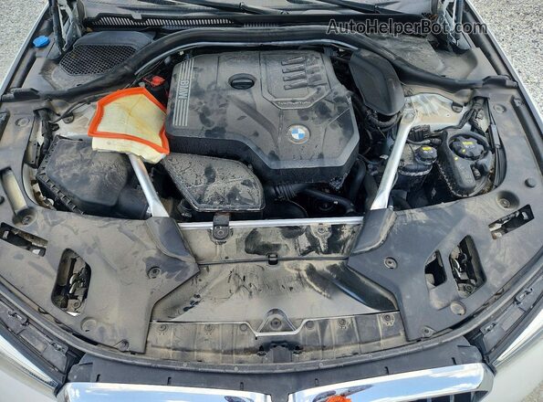 WBA53BH09NWX81356 2022 BMW 5 SERIES White უკანა სალონის ხედი