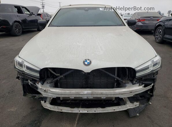 WBA53BH0XMCF69844 2021 BMW 5 SERIES White Front view