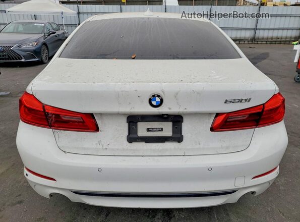 WBA53BH0XMCF69844 2021 BMW 5 SERIES White Rear view