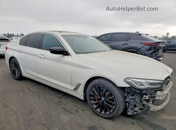 WBA53BH0XMCF69844 2021 BMW 5 SERIES White Front right
