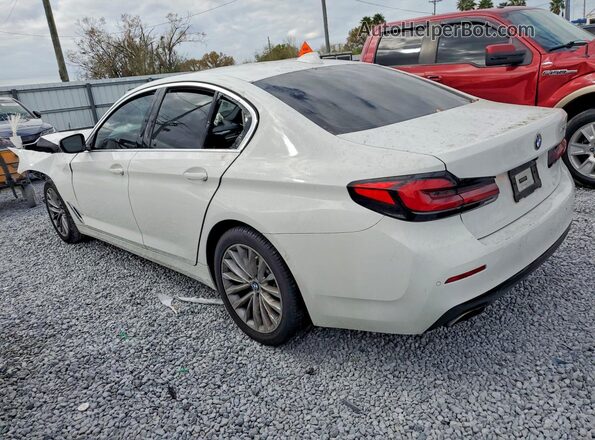 WBA53BH0XMCG37592 2021 BMW 5 SERIES White Trasero izquierdo