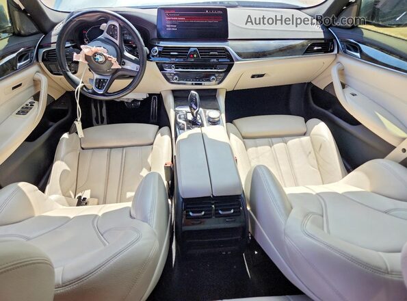 WBA53BJ02MWX04420 2021 BMW 5 SERIES Silver წინა პანელის ხედი