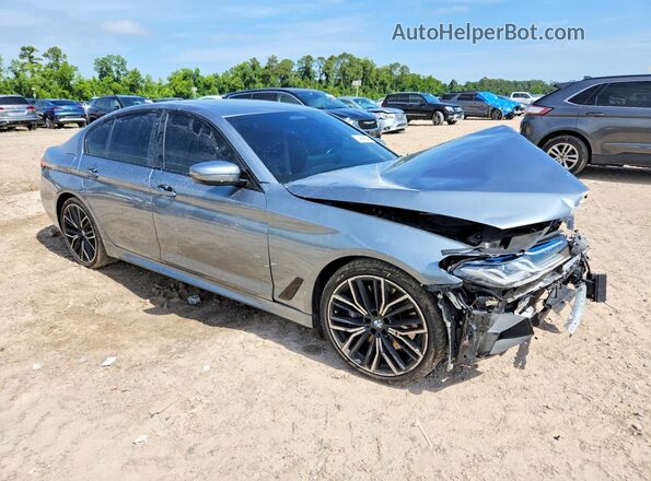 WBA53BJ02MWX04420 2021 BMW 5 SERIES Silver წინა მარჯვენა