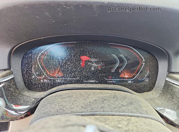 WBA53BJ04MWW89578 2021 BMW 5 SERIES White Instrument cluster view