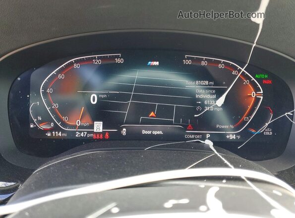 WBA53BJ06MCF38231 2021 BMW 5 SERIES White Սարքավորումների վահանակի տեսք