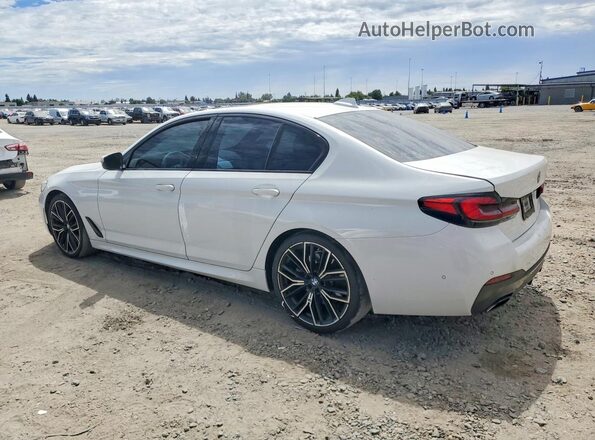 WBA53BJ06MCF38231 2021 BMW 5 SERIES White Հետևի ձախ