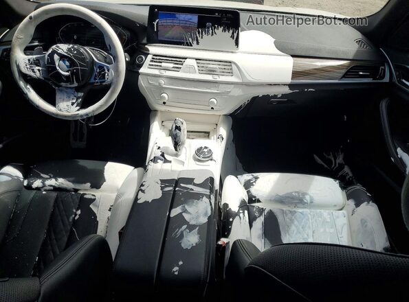 WBA53BJ06MCF38231 2021 BMW 5 SERIES White Առջևի վահանակի տեսք