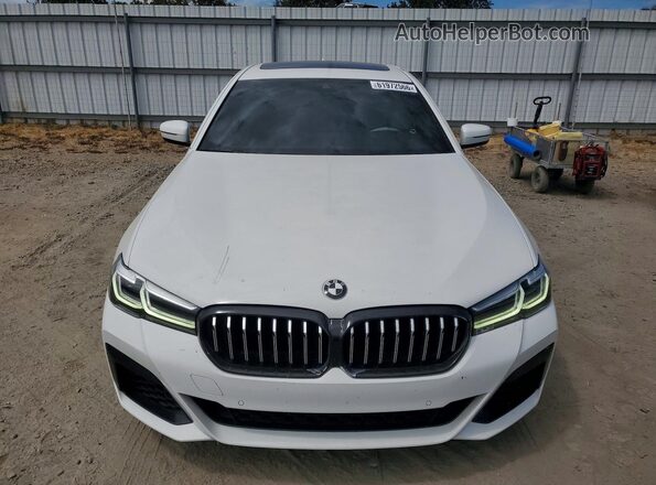 WBA53BJ06MCF38231 2021 BMW 5 SERIES White Դիմացի տեսք