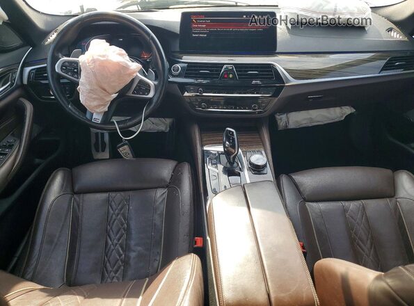WBA53BJ06MWX35167 2021 BMW 5 SERIES Белый Вид панели приборов