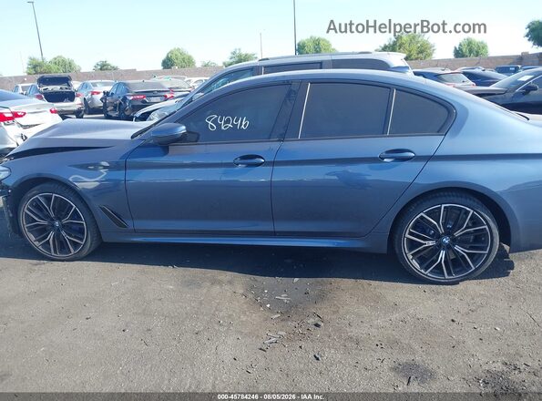 WBA53BJ06PWX99438 2023 BMW 5 SERIES Blue Vista interior de 360 grados