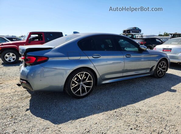 WBA53BJ07MWX29748 2021 BMW 5 SERIES Silver Հետևի աջ