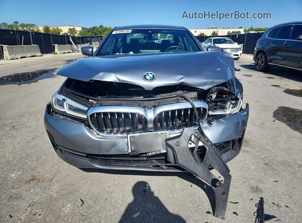 WBA53BJ0XNWX49493 2022 BMW 5 SERIES Серый Вид спереди