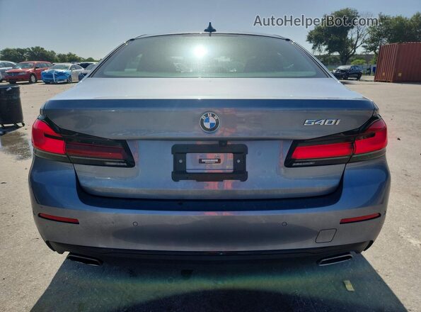 WBA53BJ0XNWX49493 2022 BMW 5 SERIES Серый Вид сзади
