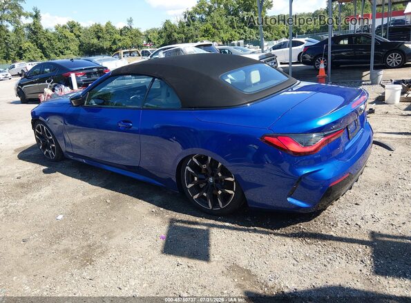 WBA53DB08SCU62743 2025 BMW 4 SERIES Blue Հետևի ձախ