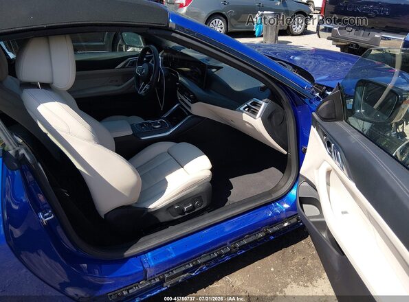 WBA53DB08SCU62743 2025 BMW 4 SERIES Blue Սալոնի դիմացի տեսք