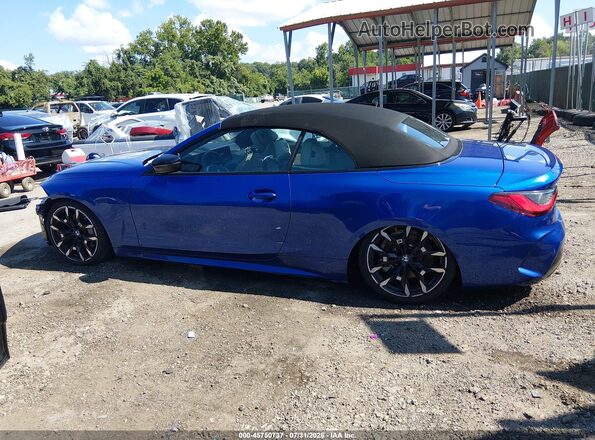 WBA53DB08SCU62743 2025 BMW 4 SERIES Blue Սալոնի 360 աստիճան տեսք