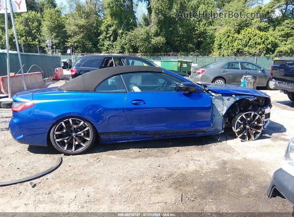 WBA53DB08SCU62743 2025 BMW 4 SERIES Blue Սալոնի հետևի տեսք