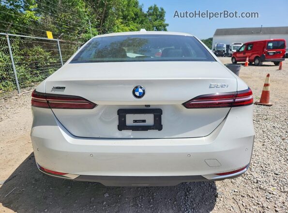 WBA53FJ00RCS32167 2024 BMW 5 SERIES White Rear view