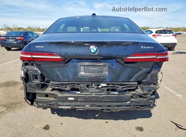 WBA53FJ09RCP67885 2024 BMW 5 SERIES Black Вид ззаду