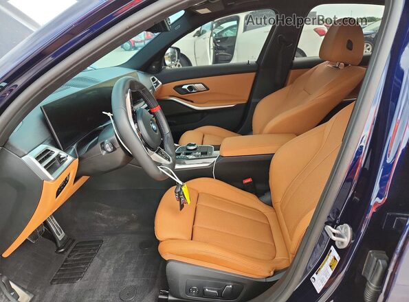 WBA53FT07TFW11055 2026 BMW M3 Blue Вид салону спереду