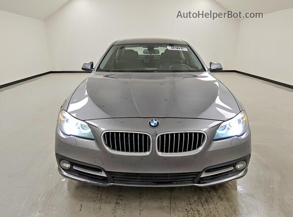 WBA5A5C51GG349724 2016 BMW 5 SERIES Gray Вид спереду