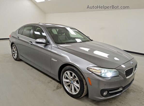 WBA5A5C51GG349724 2016 BMW 5 SERIES Gray Передня права чверть