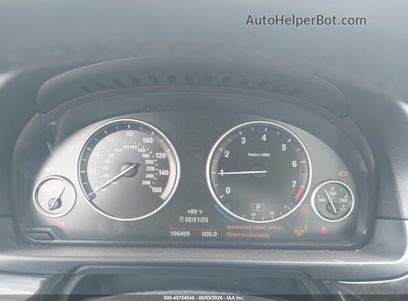 WBA5A5C53GG347022 2016 BMW 5 SERIES Black Widok tylnych siedzeń