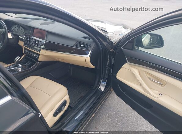 WBA5A5C53GG347022 2016 BMW 5 SERIES Black Widok wnętrza z przodu