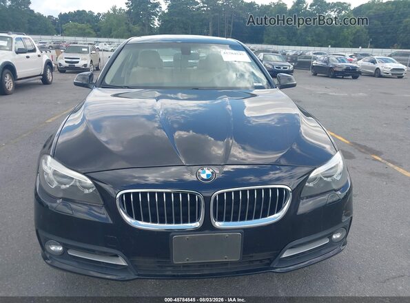 WBA5A5C53GG347022 2016 BMW 5 SERIES Black Widok zestawu wskaźników