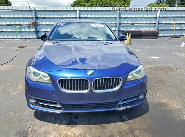 WBA5A5C53GG347893 2016 BMW 5 SERIES Blue Вид щитка приладів