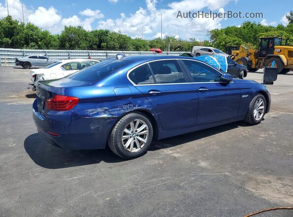 WBA5A5C53GG347893 2016 BMW 5 SERIES Blue Вид спереду