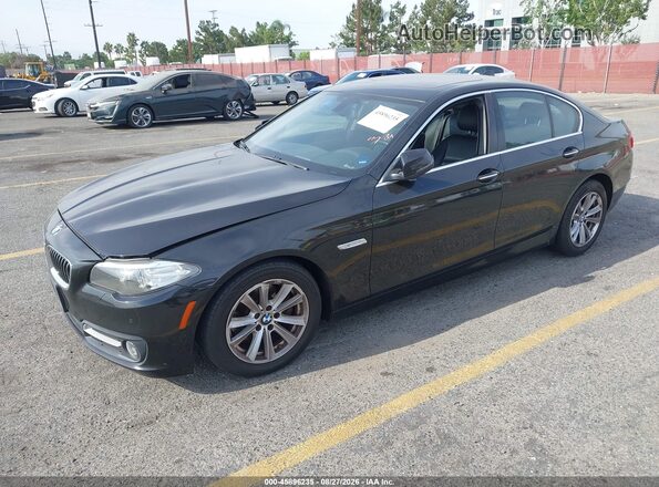 WBA5A5C53GG354357 2016 BMW 5 SERIES Black Vista tres cuartos delantera izquierda