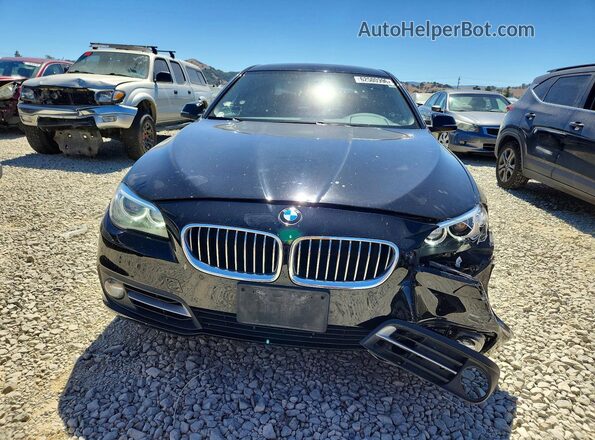 WBA5A5C54GD526607 2016 BMW 5 SERIES Black Вид спереду