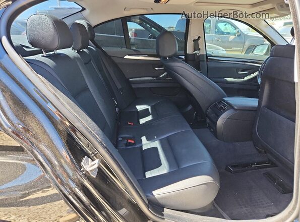 WBA5A5C54GD526607 2016 BMW 5 SERIES Black Вид задніх сидінь