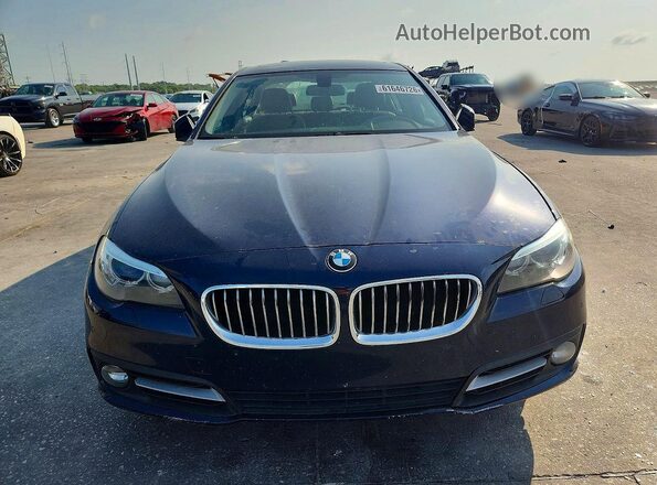 WBA5A5C54GD529099 2016 BMW 5 SERIES Blue Вид спереду