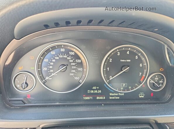WBA5A5C55GD528737 2016 BMW 5 SERIES White Սարքավորումների վահանակի տեսք