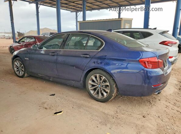 WBA5A5C57GG352014 2016 BMW 5 SERIES Blue Trasero izquierdo
