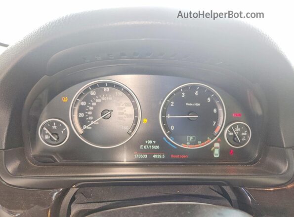WBA5A5C57GG352918 2016 BMW 5 SERIES White Vista del cuadro de instrumentos