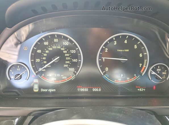 WBA5A5C58GD525573 2016 BMW 5 SERIES Gray Սարքավորումների վահանակի տեսք