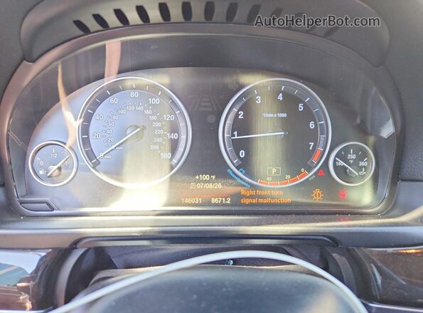 WBA5A5C58GD527095 2016 BMW 5 SERIES White ხელსაწყოთა პანელის ხედი