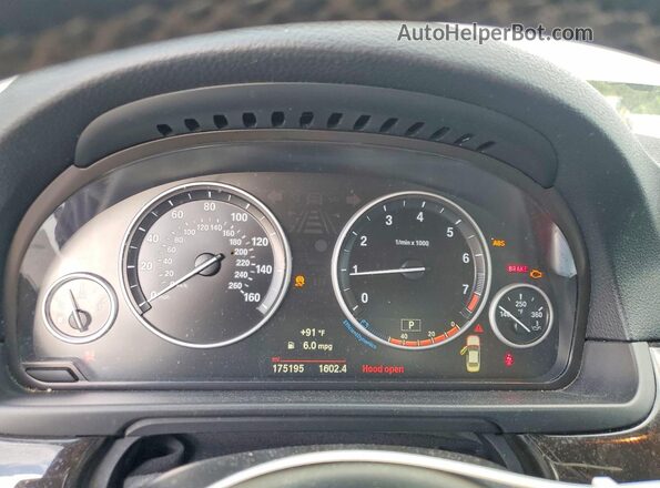 WBA5A5C59GG347302 2016 BMW 5 SERIES White Widok zestawu wskaźników