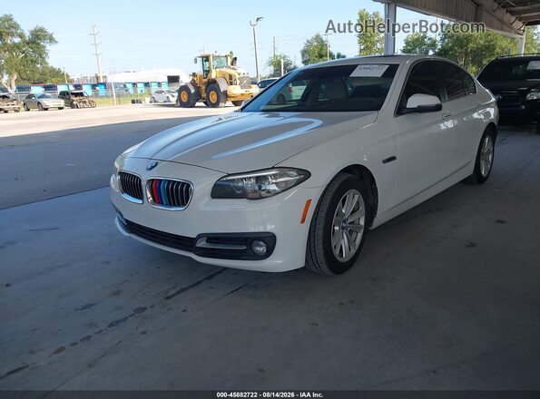 WBA5A5C59GG348188 2016 BMW 5 SERIES White Vista tres cuartos delantera izquierda
