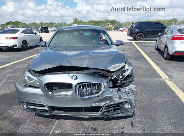 WBA5A5C5XGG348121 2016 BMW 5 SERIES Gray Вид спереду