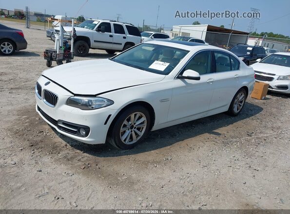 WBA5A5C5XGG350659 2016 BMW 5 SERIES White Vista tres cuartos delantera izquierda