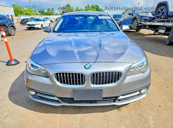 WBA5A7C56GG145898 2016 BMW 5 SERIES Gray Դիմացի տեսք