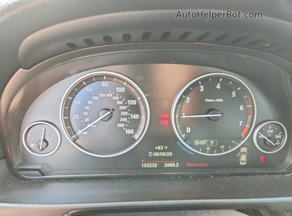 WBA5A7C56GG145898 2016 BMW 5 SERIES Gray Սարքավորումների վահանակի տեսք