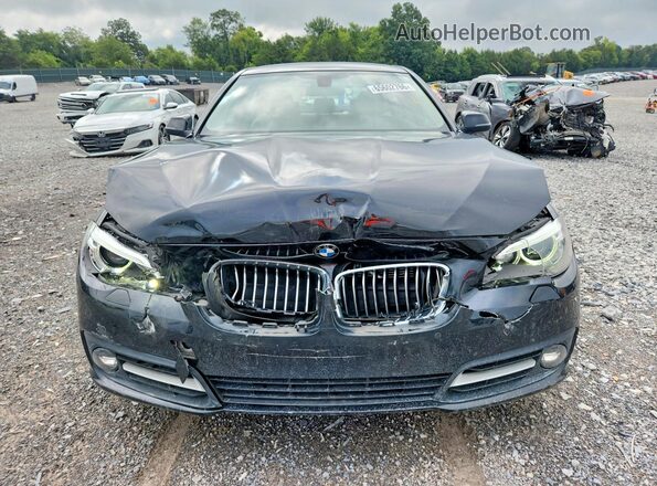 WBA5A7C57GG643236 2016 BMW 5 SERIES Black Front view