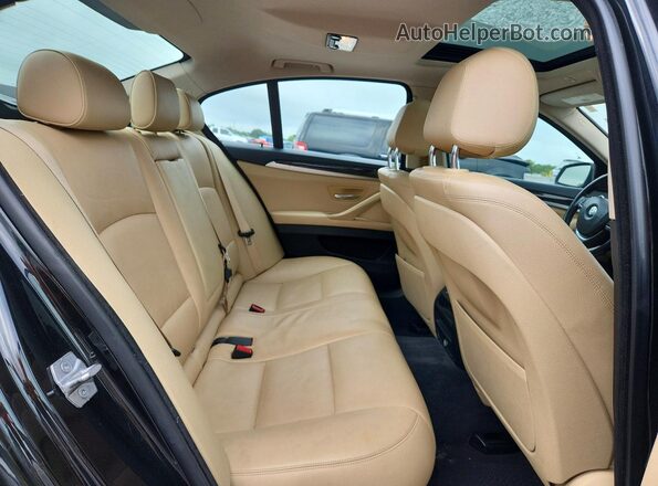 WBA5A7C57GG643236 2016 BMW 5 SERIES Black Rear seats view