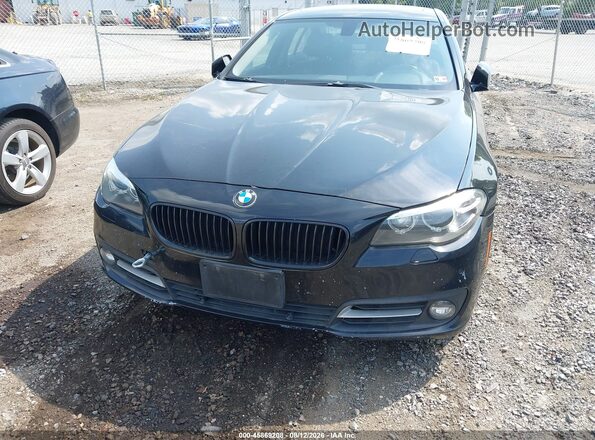 WBA5A7C59GG643755 2016 BMW 5 SERIES Black Вид спереду