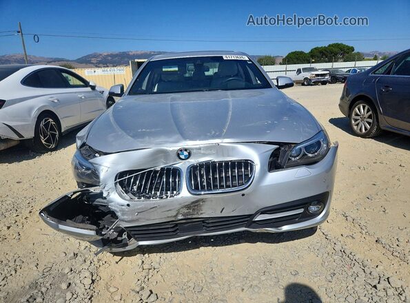 WBA5B1C51GG131188 2016 BMW 5 SERIES Silver Widok z przodu